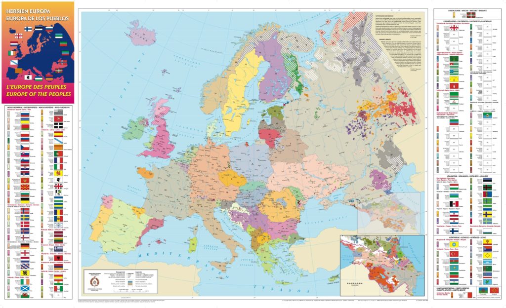 Foto de Mapa de las Lenguas en Europa
