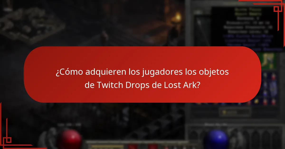 ¿Cómo adquieren los jugadores los objetos de Twitch Drops de Lost Ark?
