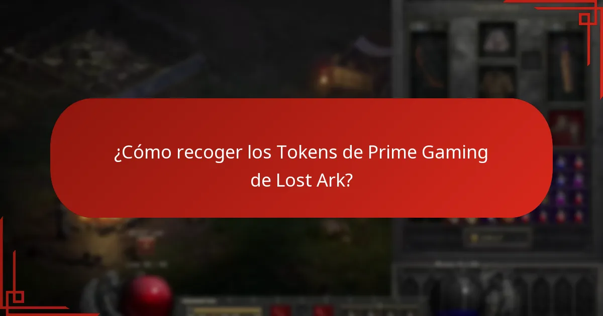 ¿Cómo recoger los Tokens de Prime Gaming de Lost Ark?