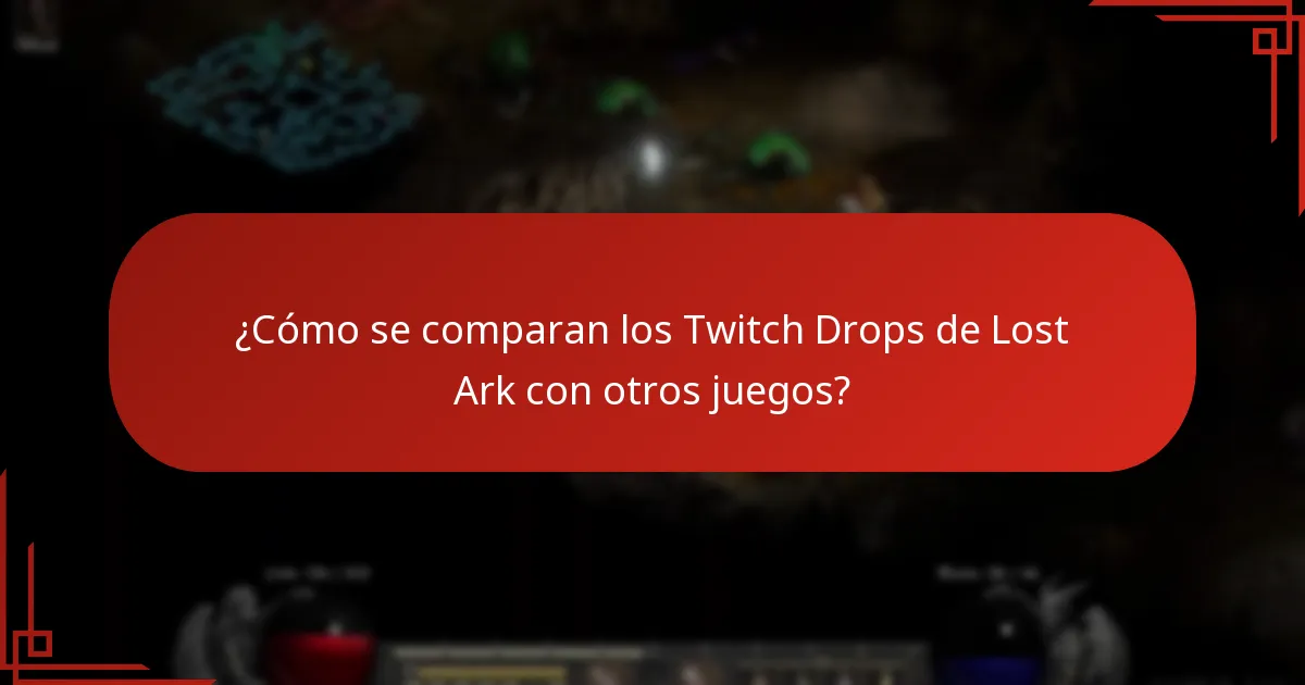 ¿Cómo se comparan los Twitch Drops de Lost Ark con otros juegos?