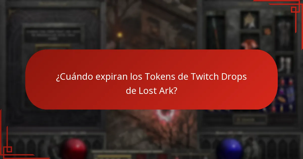 ¿Cuándo expiran los Tokens de Twitch Drops de Lost Ark?