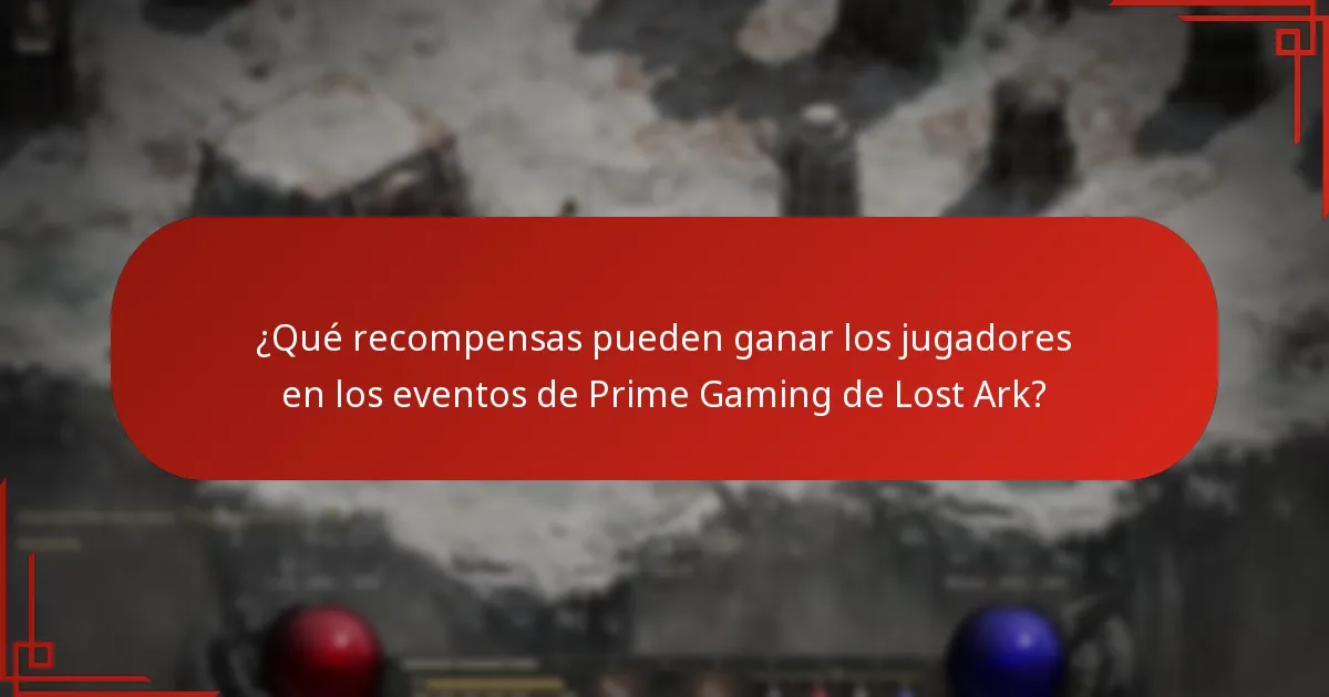 ¿Qué recompensas pueden ganar los jugadores en los eventos de Prime Gaming de Lost Ark?
